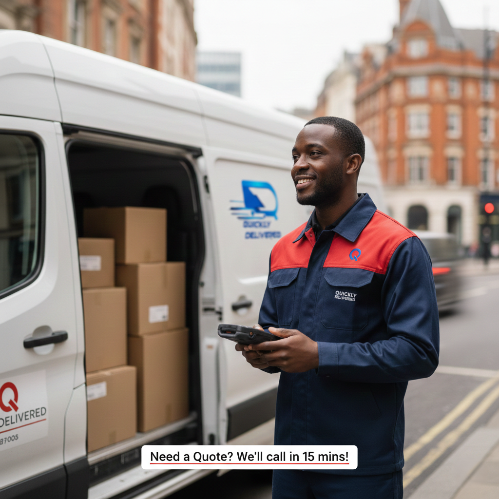 Book Now with Quickly Delivered for same day courier